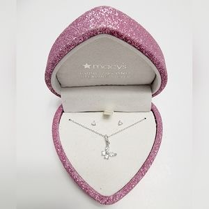 GIANI BERNINI 2-Pc. Set Cubic Zirconia Butterfly Necklace & Solitaire Earring